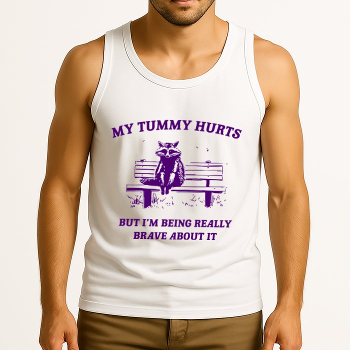 Tummy Ache Survivor Retro 90s Tank Top