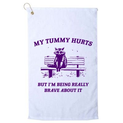 Tummy Ache Survivor Retro 90s Golf Towel