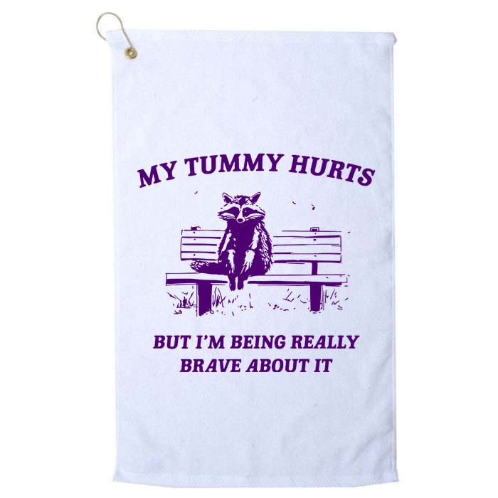 Tummy Ache Survivor Retro 90s Golf Towel