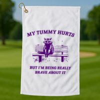 Tummy Ache Survivor Retro 90s Golf Towel