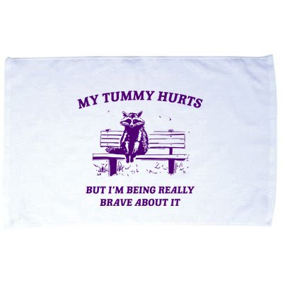 Tummy Ache Survivor Retro 90s Microfiber Hand Towel