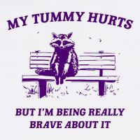 Tummy Ache Survivor Retro 90s Visor