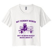 Tummy Ache Survivor Retro 90s Crop Top