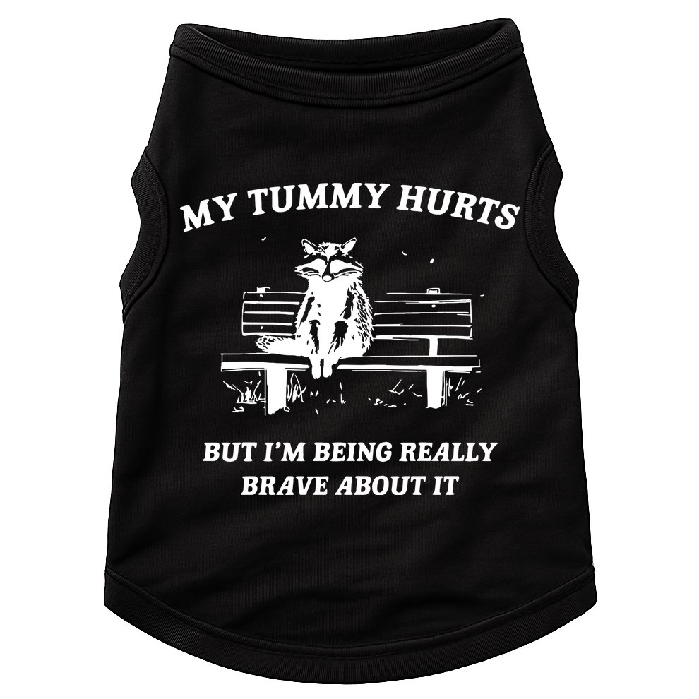 Tummy Ache Survivor Retro 90s Doggie Tank