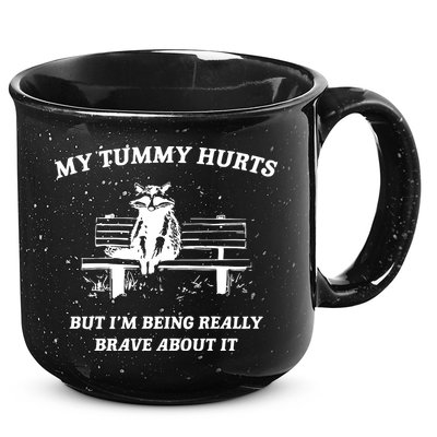 Tummy Ache Survivor Retro 90s 15oz Campfire Ceramic Mug