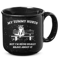 Tummy Ache Survivor Retro 90s 15oz Campfire Ceramic Mug