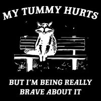Tummy Ache Survivor Retro 90s Flat Bill Trucker Hat
