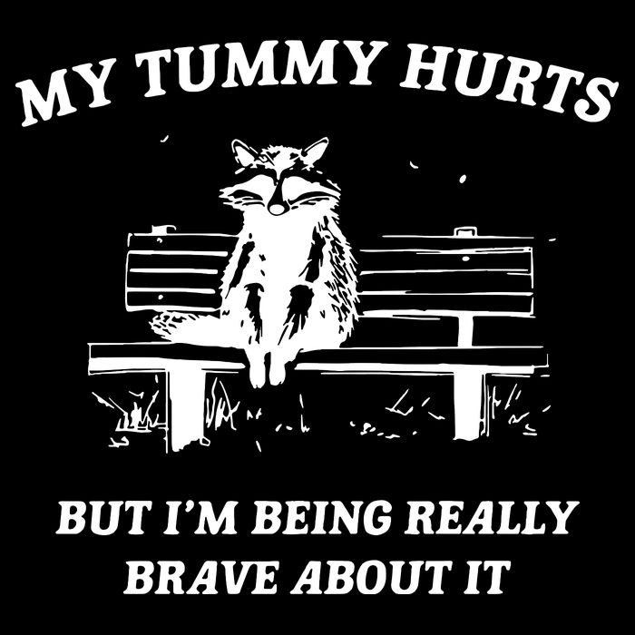 Tummy Ache Survivor Retro 90s Flat Bill Trucker Hat