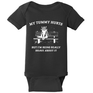 Tummy Ache Survivor Retro 90s Baby Bodysuit