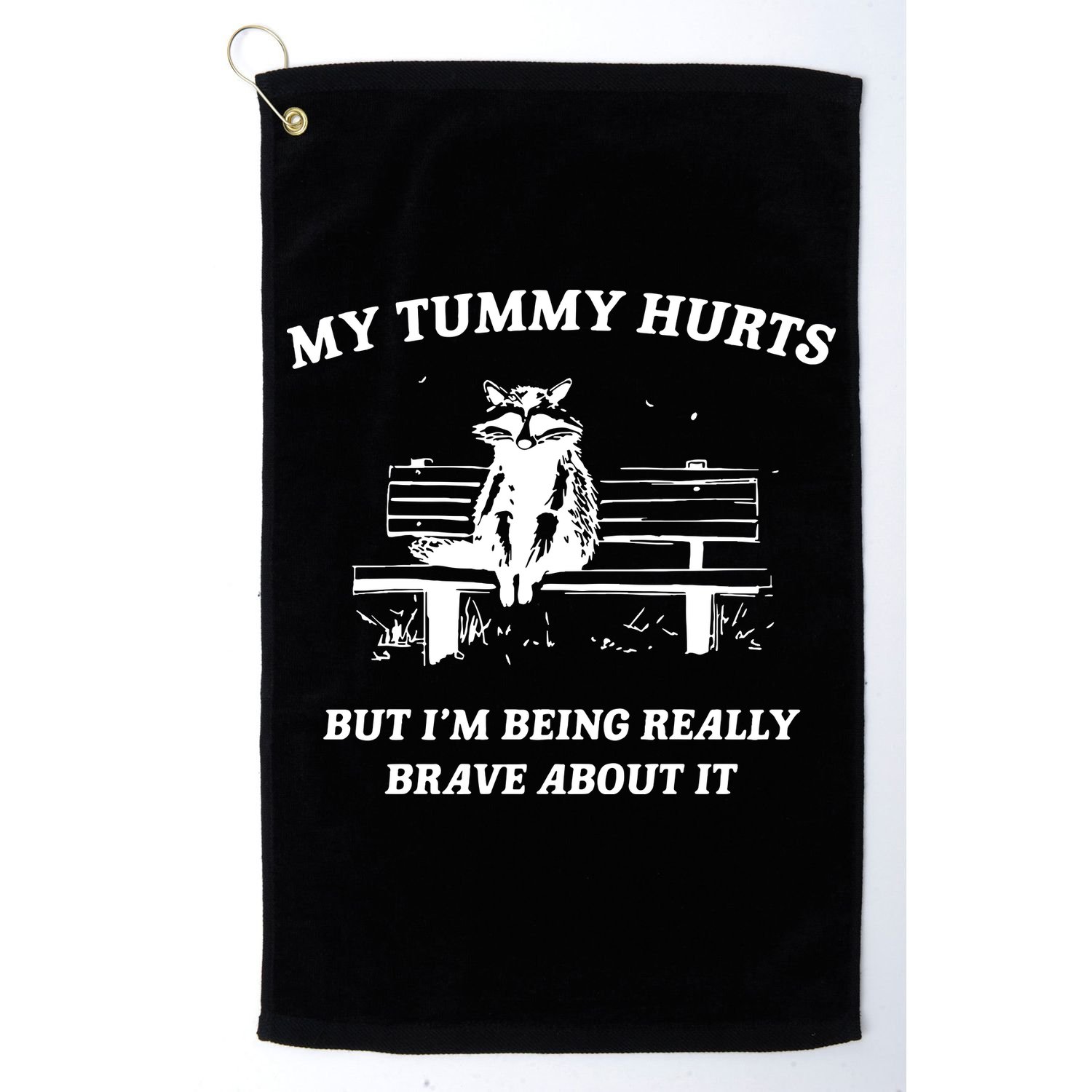 Tummy Ache Survivor Retro 90s Golf Towel