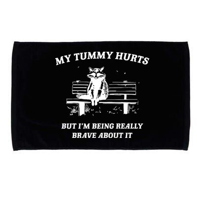 Tummy Ache Survivor Retro 90s Microfiber Hand Towel