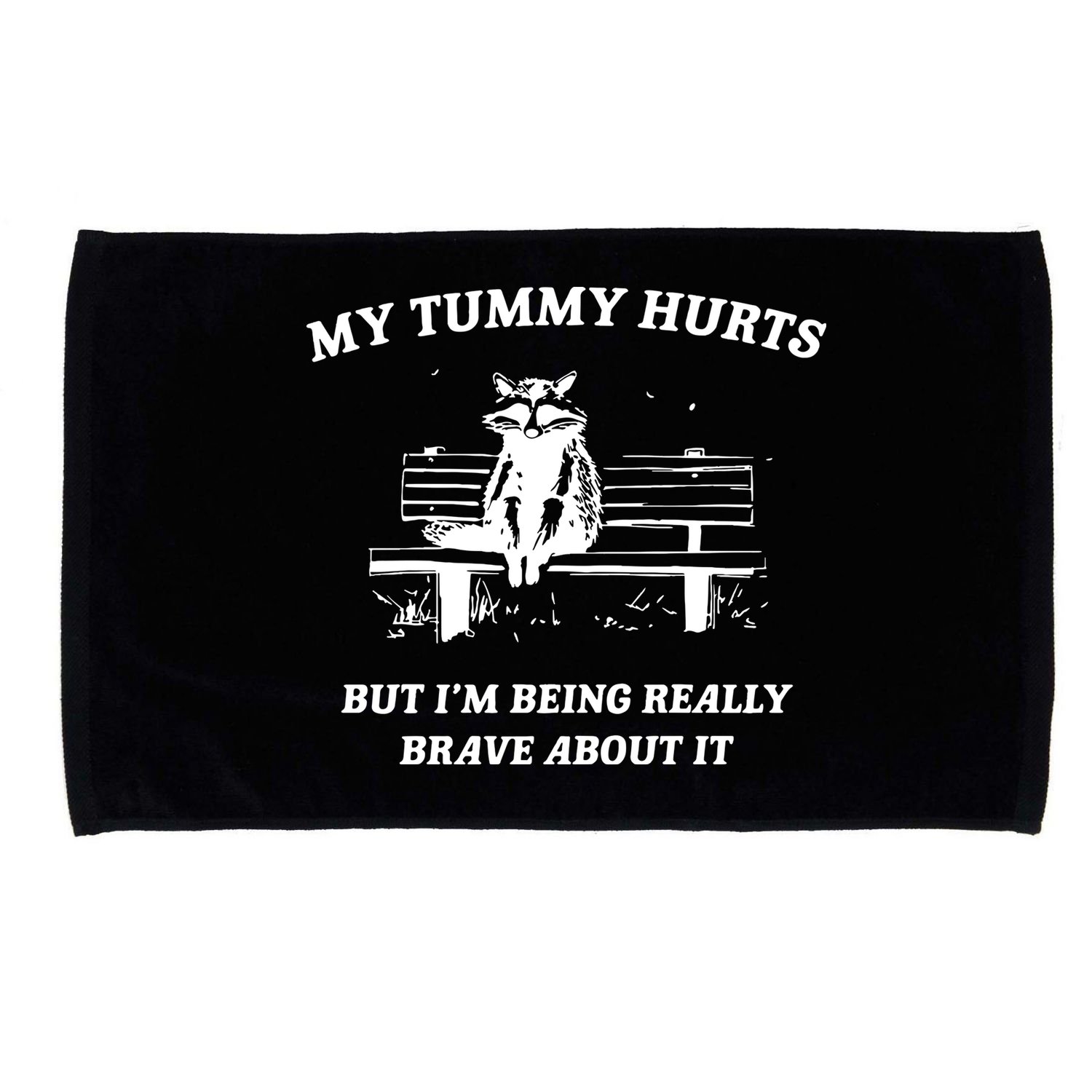 Tummy Ache Survivor Retro 90s Microfiber Hand Towel