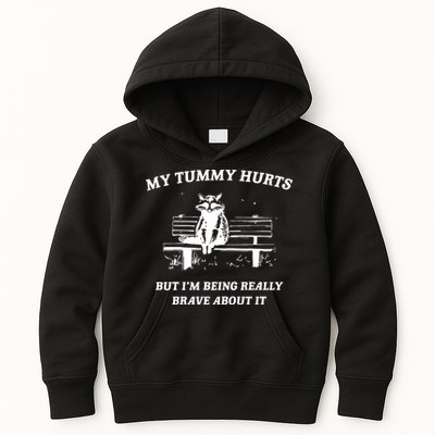 Tummy Ache Survivor Retro 90s Kids Hoodie