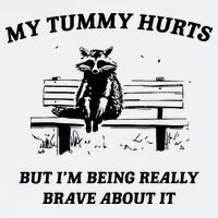 Tummy Ache Survivor Retro 90s Garment-Dyed Sweatshirt