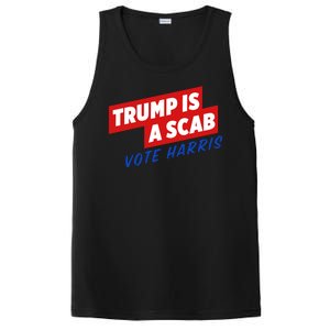 Trump A Scab Funny Vote Harris Uaw PosiCharge Competitor Tank