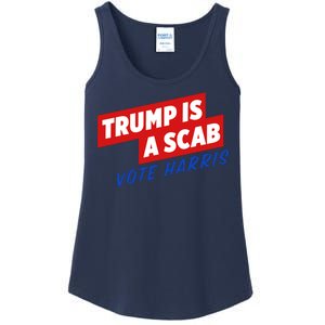 Trump A Scab Funny Vote Harris Uaw Ladies Essential Tank