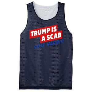 Trump A Scab Funny Vote Harris Uaw Mesh Reversible Basketball Jersey Tank