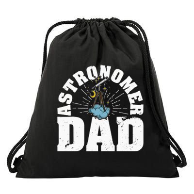 Telescope astronomers stargazing space planets science Drawstring Bag