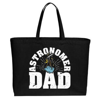 Telescope astronomers stargazing space planets science Cotton Canvas Jumbo Tote