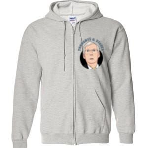 Thoughts And Stares Mitch Mcconnell Full Zip Hoodie