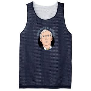 Thoughts And Stares Mitch Mcconnell Mesh Reversible Basketball Jersey Tank