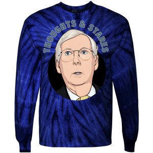 Thoughts And Stares Mitch Mcconnell Tie-Dye Long Sleeve Shirt