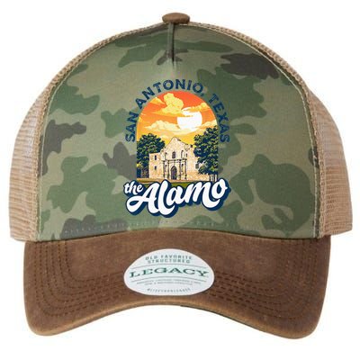 The Alamo San Antonio Texas Mission Vintage Retro Remember Legacy Tie Dye Trucker Hat