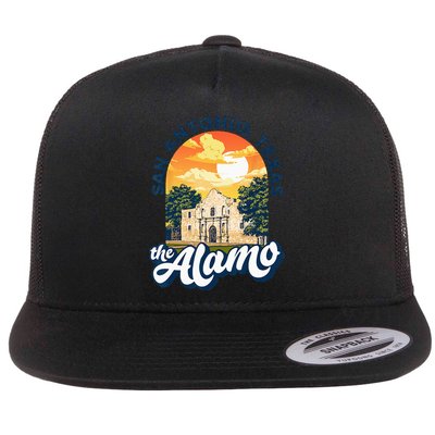 The Alamo San Antonio Texas Mission Vintage Retro Remember Flatbill Hat