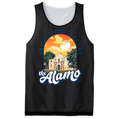 The Alamo San Antonio Texas Mission Vintage Retro Remember Mesh Reversible Basketball Jersey Tank