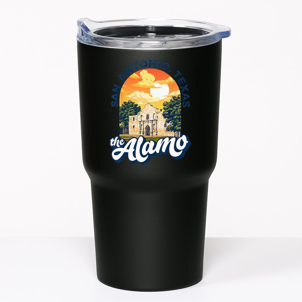 The Alamo San Antonio Texas Mission Vintage Retro Remember Tumbler