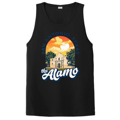 The Alamo San Antonio Texas Mission Vintage Retro Remember PosiCharge Competitor Tank