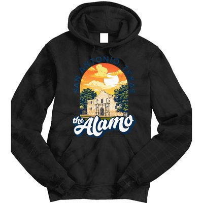 The Alamo San Antonio Texas Mission Vintage Retro Remember Tie Dye Hoodie