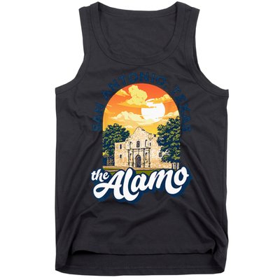 The Alamo San Antonio Texas Mission Vintage Retro Remember Tank Top