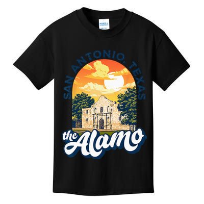 The Alamo San Antonio Texas Mission Vintage Retro Remember Kids T-Shirt