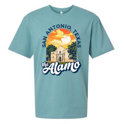 The Alamo San Antonio Texas Mission Vintage Retro Remember Sueded Cloud Jersey T-Shirt