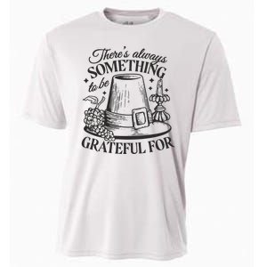 There's Always Something To Be Grateful For Thanksgiving Cooling Performance Crew T-Shirt