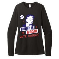 Trump A Scab Vote Harris Uaw 2024 Womens CVC Long Sleeve Shirt