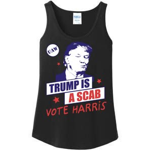 Trump A Scab Vote Harris Uaw 2024 Ladies Essential Tank