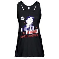 Trump A Scab Vote Harris Uaw 2024 Ladies Essential Flowy Tank