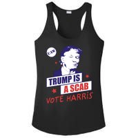 Trump A Scab Vote Harris Uaw 2024 Ladies PosiCharge Competitor Racerback Tank