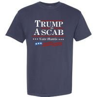 Trump A Scab Vote Harris Uaw Meme Funny Garment-Dyed Heavyweight T-Shirt