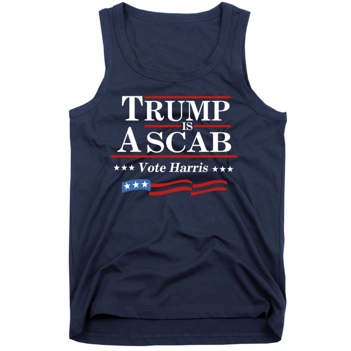 Trump A Scab Vote Harris Uaw Meme Funny Tank Top