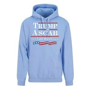 Trump A Scab Vote Harris Uaw Meme Funny Unisex Surf Hoodie