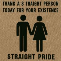Thank A Straight Person Today For Your Existence Straight Pride Cotton Canvas Backpack
