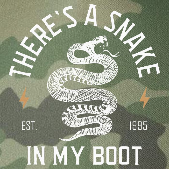 ThereS A Snake In My Boot Est 1995 Meme Funny Snake Legacy Tie Dye Trucker Hat