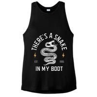 ThereS A Snake In My Boot Est 1995 Meme Funny Snake Ladies PosiCharge Tri-Blend Wicking Tank