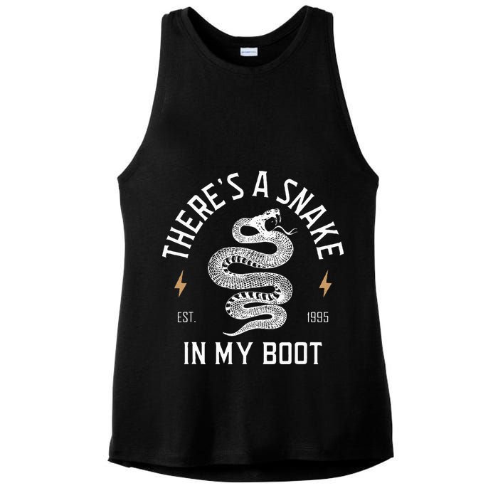 ThereS A Snake In My Boot Est 1995 Meme Funny Snake Ladies PosiCharge Tri-Blend Wicking Tank