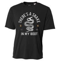 ThereS A Snake In My Boot Est 1995 Meme Funny Snake Cooling Performance Crew T-Shirt