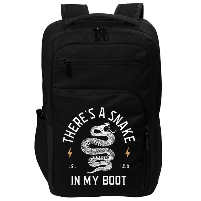 ThereS A Snake In My Boot Est 1995 Meme Funny Snake Impact Tech Backpack