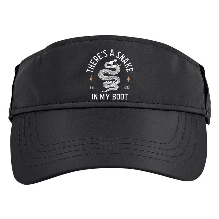 ThereS A Snake In My Boot Est 1995 Meme Funny Snake Adult Drive Performance Visor